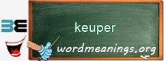 WordMeaning blackboard for keuper